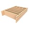 Rev-A-Shelf Maple Hardwood, Light Brown, 30.75 in W, 6 in H, 19.81 in L, Light Brown 4WDIV-36-1 - alternate 1